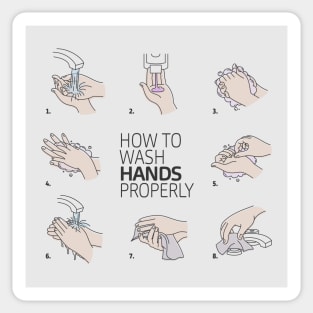 Wash Your Hands How To Sticker
